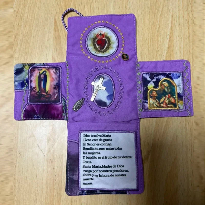 Handcrafted Pocket Devotional Set Travel Prayer Journal Kit with Inspirational Verses Christian Religious Gift for Women Men