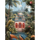 Hindu God Spiritual Serene Forest Temple Scene Indian Nature&Wildlife Poster Canvas Painting Wall Art Pictures Home Decor
