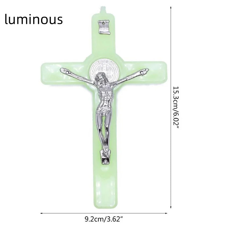 1PC Antique Carved Incense Burner Cross Decoration Church Chapel Ornaments Prayer Religious Home Worship Supplies red or white