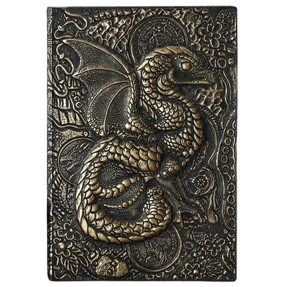 Vintage Dragon Relief Notebook A5/100 Sheets, Suitable For Planning, Scheduling, Journaling, Meeting Notes, Inspiration, Creativ