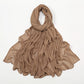 New Crinkle Rayon Hijab For Women Muslim Scarf Long Shawls Solid Islamic Turban Headband Heascarf Wraps Ramandan Headband
