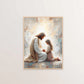 Jesus Christ Canvas Postres Christian Jesus Portrait Wall Art Print Poster I Will Walk with Christ LDS Bible Verse Gift Poster
