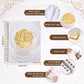 188pages Wedding Plan Book Hardcover Wedding Planner Notebook Bridal Organizer Coil Flip Book Calendar Diary Love Witness Gift