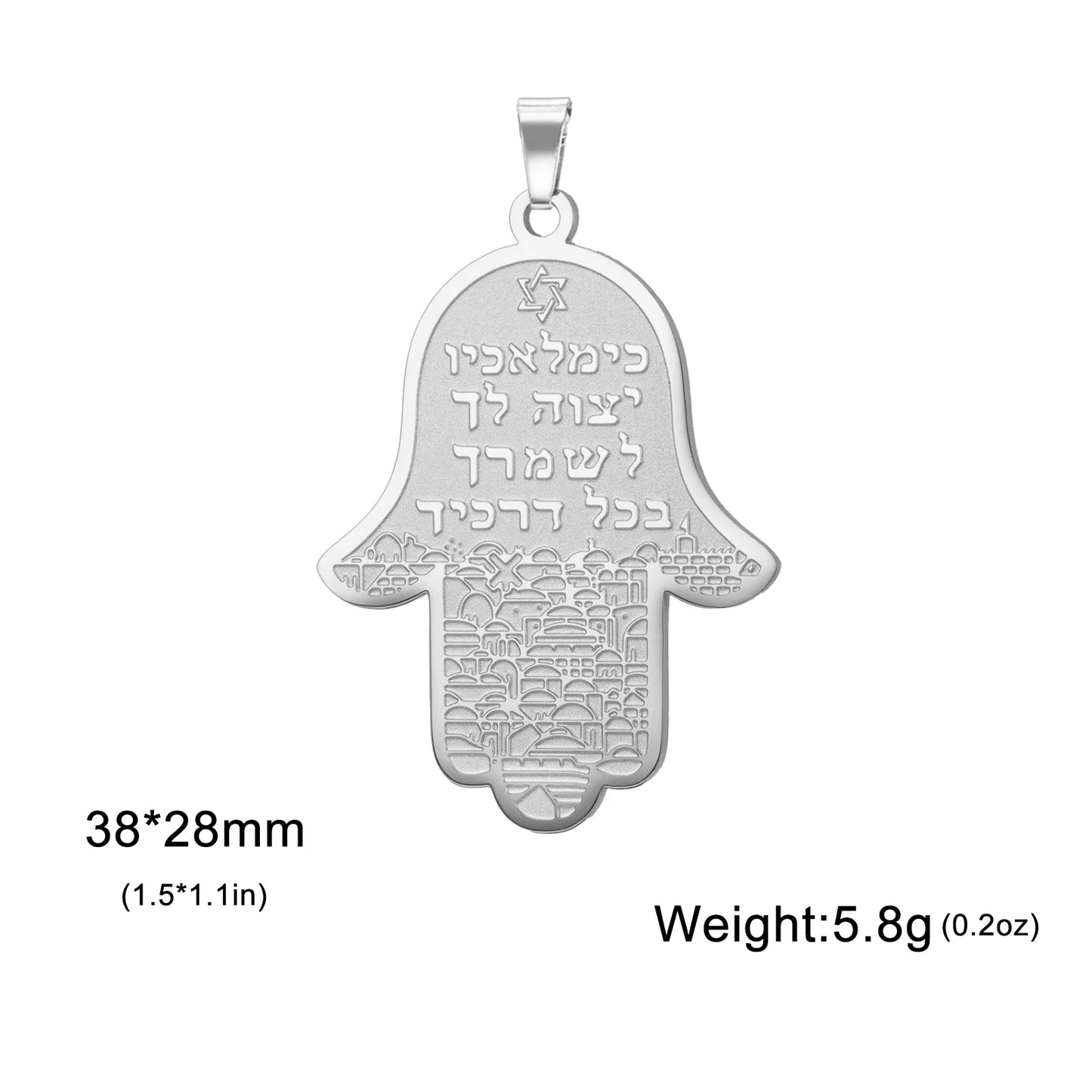 EUEAVAN 1pc Hebrew Letter Hai Chai Pendant Ahava Love Jehovah Yahweh Charm Jewish Judaic DIY Necklace Jewelry Making Accessories