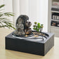 Buddha Zen Table Fountain with LED Light Indoor Buddha Statue Fountain Landscape Succulent Plants Home Decoration