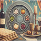 Happy Passover Placemats Holiday Party Decor Jewish Pesach Seder Plate Matzo Dining Table Mats Place Mat Passover Decorations