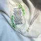 Pom Green10pcs Prayer Hebrew Transparent Souvenir Pendant with Tassel & String Hamsa Custom Bar Mitzvah Gift Thanksgiving