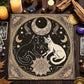 Divination Altar Cloth Civet Cat Tarot Tablecloth For Tarot Card Reading Decorative Voo-Polyester Oracle Card Mat