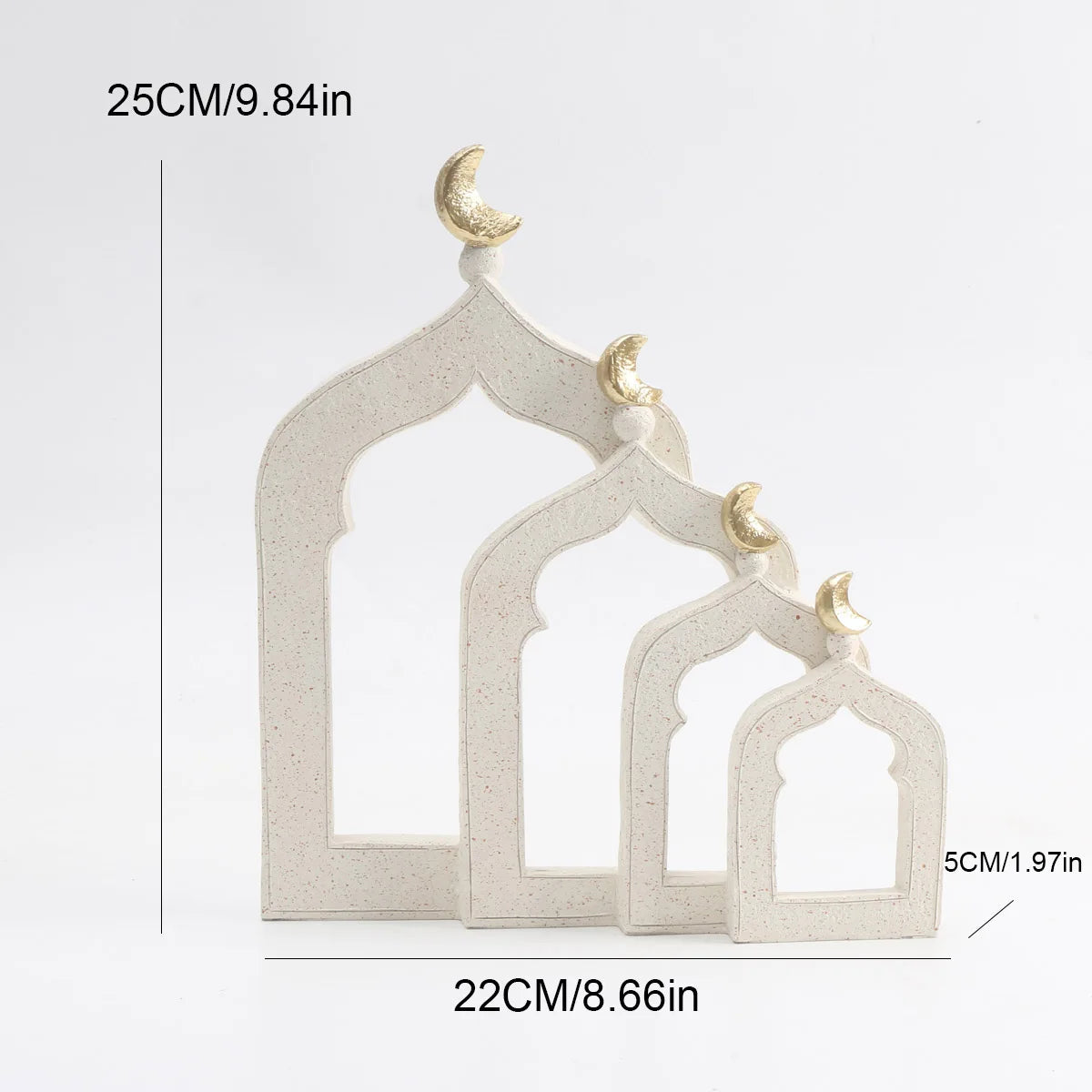 1 PC Candlestick Muslim Kaaba Dome Mosque Islamic Desktop Ornament Table Car Decor Crafts Gifts
