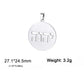 EUEAVAN 1pc Hebrew Letter Hai Chai Pendant Ahava Love Jehovah Yahweh Charm Jewish Judaic DIY Necklace Jewelry Making Accessories