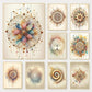 Boho Flower of Life Meditation Poster Positive Energy Sacred Geometry Canvas Painting Spiritual Wall Art Living Room Home Decor
