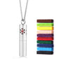 Twelve Constellations Aromatherapy Essential Oil Pendant Lockets Perfume Storage Diffuser Necklace 316L Stainless Steel Jewelry
