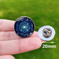 Metatron Cube Stainless Steel Pin Badge Sri Yantra Sacred Geometry Glass Brooch for Men Women Bag Decoration