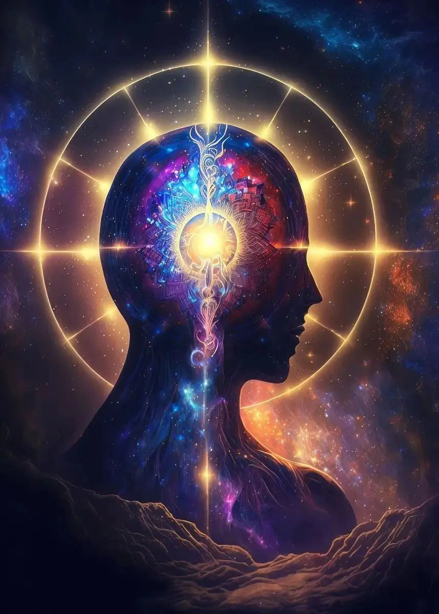Universe Mysteries Meditation Chakras Indian Buddha Classic Religion Art Canvas Painting Abstract Figure Poster Print Home Decor