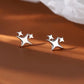 925 Sterling Silver Hypoallergenic Stud Earrings for Women Moon Star of David Maple Leaf Heart Lightning Earrings S999 Jewelry