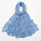New Crinkle Rayon Hijab For Women Muslim Scarf Long Shawls Solid Islamic Turban Headband Heascarf Wraps Ramandan Headband