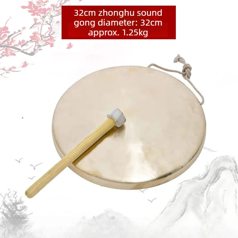 Copper Gong 16-80CM Handmade Gong Sound Healing Meditation Celebration Gongs Practice Cymbals Percussion Musical Instruments