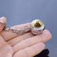 Religious Keychain St Francis Double Sided Key Chains Catholic Glass Ball Pendant Keyring Jewelry Keychain Jesus Christian Gifts
