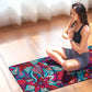 Ultra-thin Folding Yoga Mat Natural Rubber Suede Print Exercise Portable Sweat-absorbing Meditation Aesthetics DIY 183*68*0.1cm