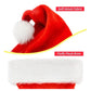 Red Gold Silk Velvet Border Christmas Hat for Adults and Children, Snowman, Elk, Santa Claus, Hat Decoration, New, 2025