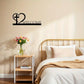 1PC Cross Heart Metal Wall Art Black Iron Religious Sign Faith Home Decor