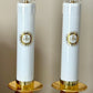 Catholic Oil Lamp Candle Stick With Windshield And Base With Gold Gilded Religious Symbol For Home Altar Church Supplies