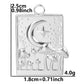 100% Stainless Steel Moon Pendants For Jewelry Making Supplies Various Luna Animal Wings Sun Star Eye Charms In Bulk Accessories