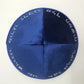 Jewish Velvet Kippah with Embroidery Of Hebrew Letter for Men Yamaka Yarmulka Hat Kippot Giftware 18cm(7.08 inch)