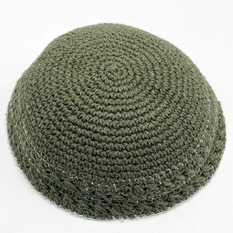 Jewish 20cm Kippah Handmade Knitted Yamaka Hat for Men Kipa Yarmulke  Judaica Best Gifts