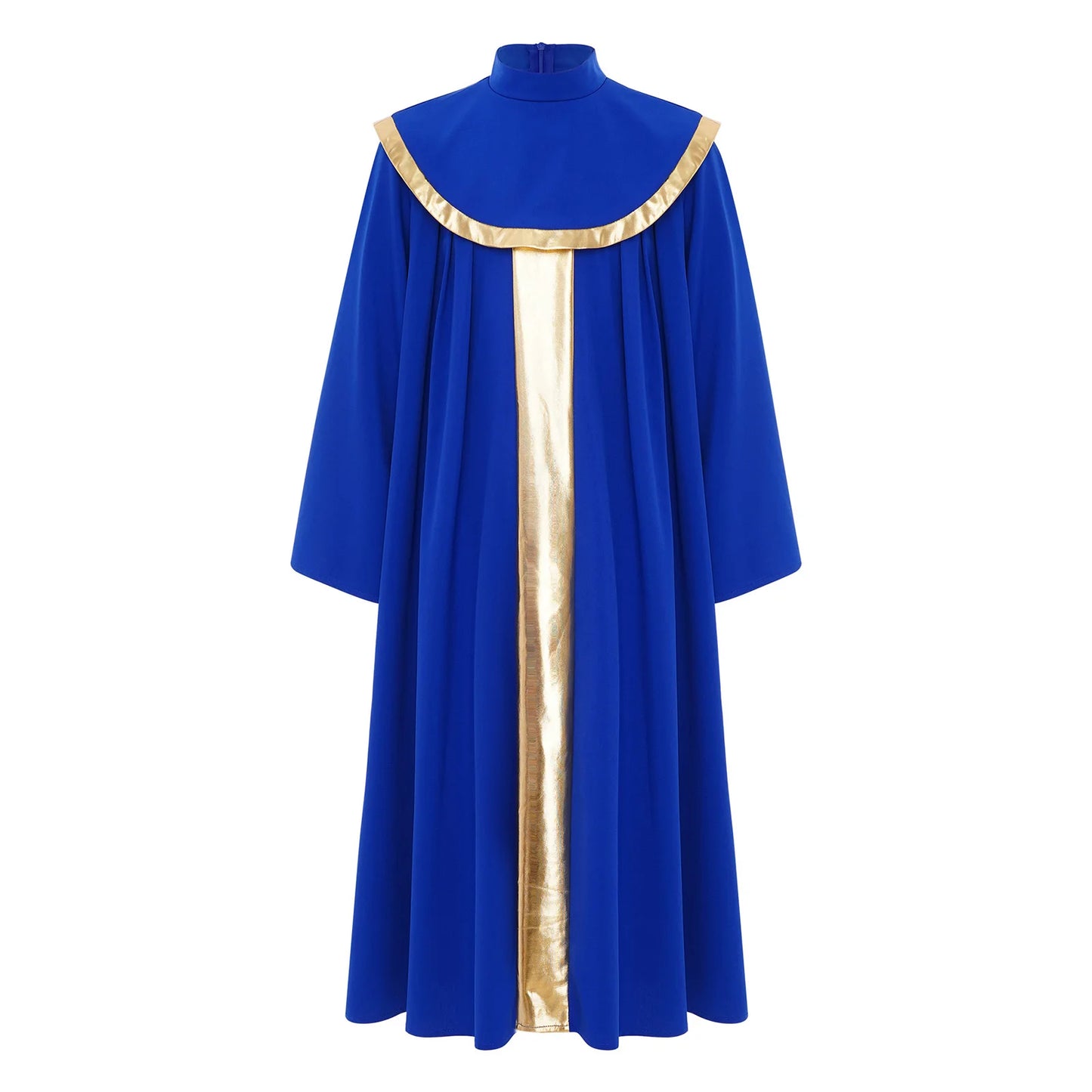 Boys Girls Church Choir Worship Praise Dance Robe Long Sleeve Metallic Gown Christian Pastor Priest Cosplay Halloween Costume