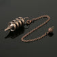 Copper Metal Pendulum for Dowsing Divination Energy Work Meditation Scrying Witchcraft Pendulums Tool Spiritual Pendulos X092