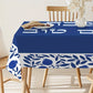 Jewish Hebrew Rectangle Waterproof Tablecloth Table Decor Reusable Farmhouse Kitchen Dining Table Cloth Jewish Holiday Decor