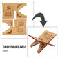 Wood Quran Stand Detachable Reading Holder Multifunction Book Rack for Home School Desk Elegant Wooden Book Storage Reading