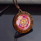 7Chakra Symbol Necklace Yoga Meditation Glass Dome Vintage Wooden Pendant Rope Chains Necklace Women Men Indian Buddhism Jewelry