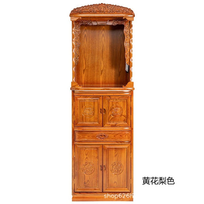 HT Fanti Chinese Style Buddha Shrine Cabinet Home Altar Offering Table Fairy Altar Incense Table God House Cabinet Buddha Altar