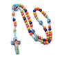 Rosary for kids Hand Woven Children Necklace Christian Catholic Jesus Christ Man Necklace Favourite