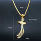 Imam Ali Arabic Sword Stainless Steel Necklaces for Men Gold Color Zulfiqar Necklace Jewelry collares largos N2657S01
