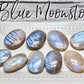 Natural Blue Luminous stone Crystal Palm Stone for Mind Healing Finger Massage Energy Healing Feng Shui Meditation Worry Stone