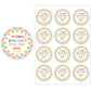 Happy Passover Jewish Holiday Stickers Labels Hebrew Celebration Stickers Flower Decoration