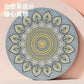 Round Large Non-slip Yoga Mat Deerskin Velvet Rubber Meditation Mat Professional Non-slip Yoga Mat
