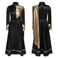 Women Pastor Robe Cassocks Long Sleeve Cross Print Priest Vestment Church Choir Gown Halloween Catholic Clergy Cosplay Costume