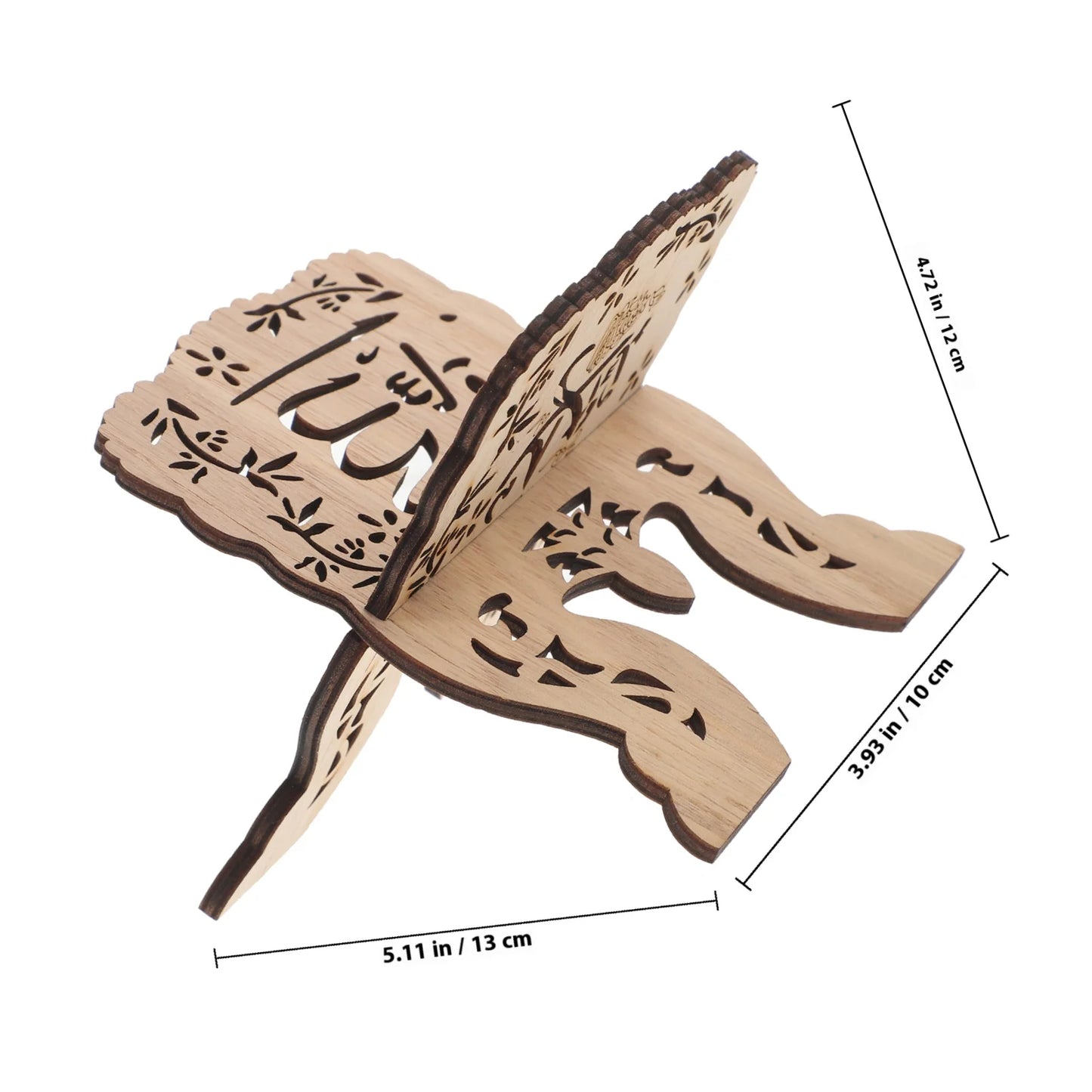 Wood Desktop Wooden Bible Book Stand Quran Display Reading Rack Stable Multifunctional Holder for Home Office Temple School Use