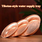 Tibetan-style Copper Water Supply Bowl Offering Dish Base Household Indoor/Buddhist Hall Offering Plate/purified Water Dish
