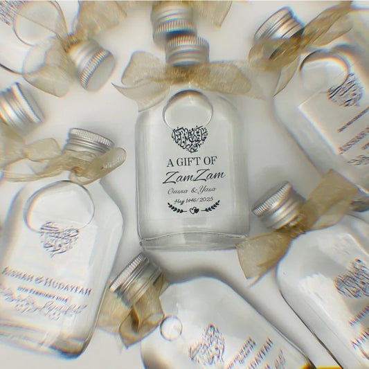 Zam Zam Water Empty Plastic Bottle Refillable Islamic Muslim Wedding Party Gift For Guest Umrah Mubarak Hajj Eid Jalsa Nikkah