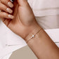 Bamoer Genuine 925 Sterling Silver Adjustable Cross Bracelet 6.10+0.98 inch 14K Gold Plated Chain Link Luxury Jewelry Women Gift