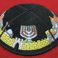 PRINTED SUEDE LEATHER KIPPAH JEWISH KIPPAH LEATHER YARMULKE KIPPAH