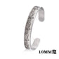 New Classic Simple Men Bracelet Open Adjustable Glossy Stainless Steel Bracelet BR1133