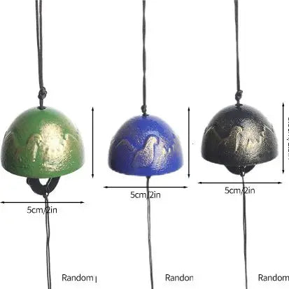 Japanese Wind Chimes Cast Iron Wind Bells Hanging Pendant Feng Shui Good Luck Temple Wind Bells Outdoor Home Garden Decoration