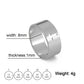 COOLTIME Gothic Cross Couple Rings Stainless Steel Silver Color Jesus Cross Finger Ring for Men Women Punk Jewelry Wedding Gift