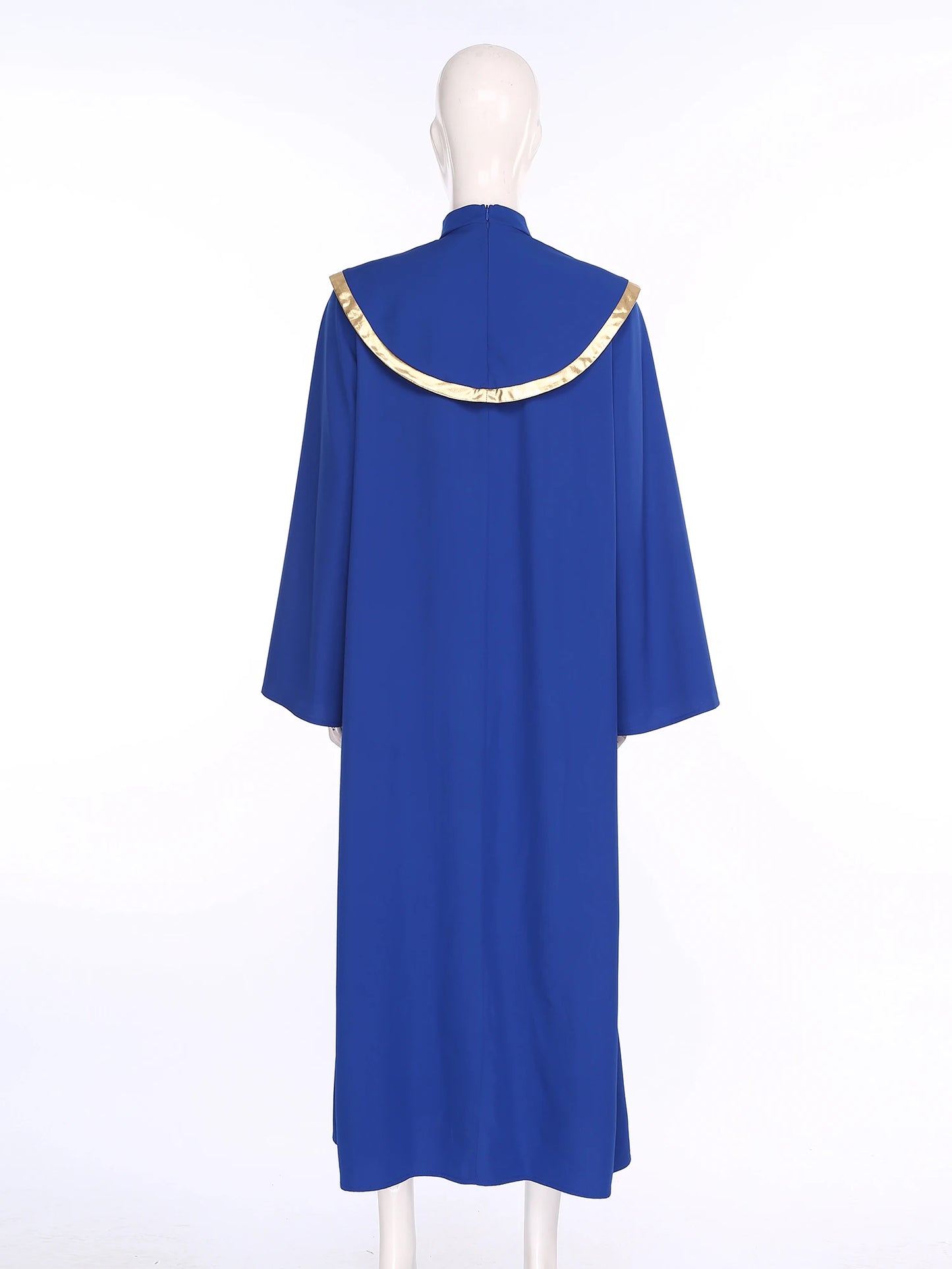 Womens Priest Clergy Cosplay Robe Church Choir Dress Men's Long Sleeve Vestments Catholic Priest Halloween Carnival Party